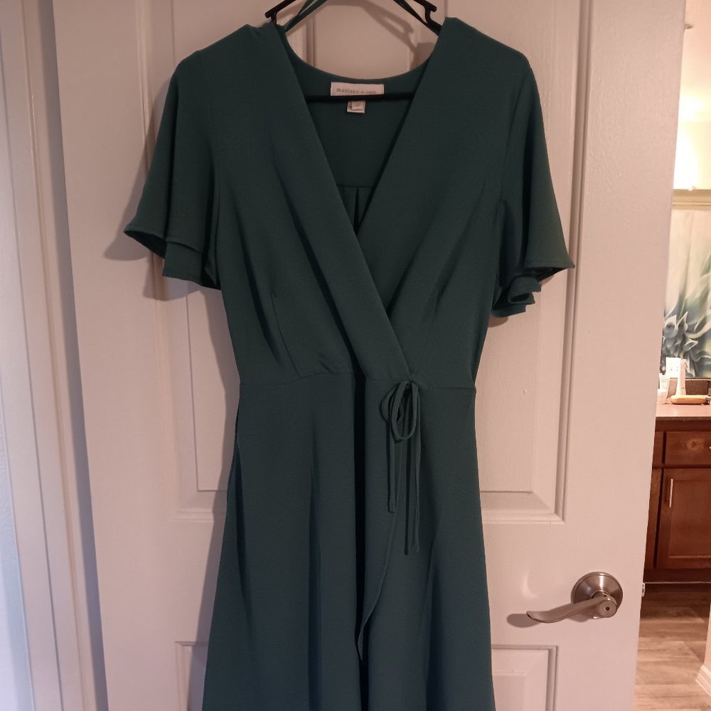 Teal Wrap Dress